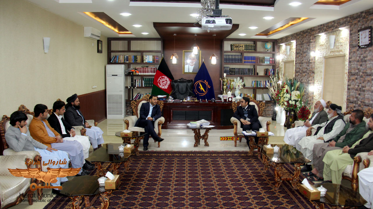 Seyyed Azim Kabrzani Meets People's Representative in Wolesi Jirga and Elders of Second and Tenth Districts with Herat Mayor