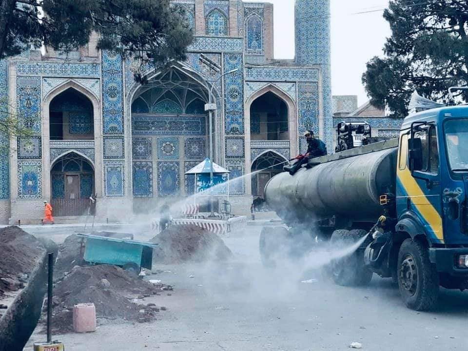 Municipal disinfection process started by Herat municipality