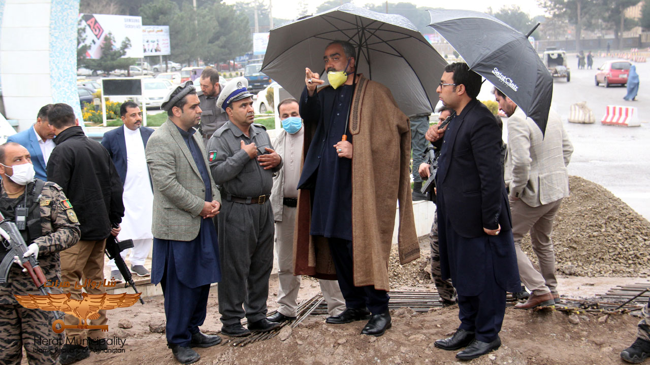 Supervision of the work process for the construction of the Mostofit Canal Tripod Canal by the Herat Local Authority leadership