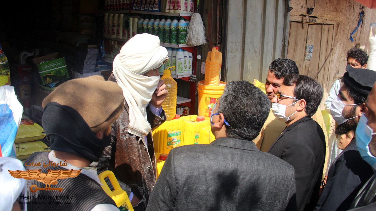 Herat mayor: Mandavis for sale of foods can continue their activities with due diligence to meet the needs of citizens and prevent hoarding