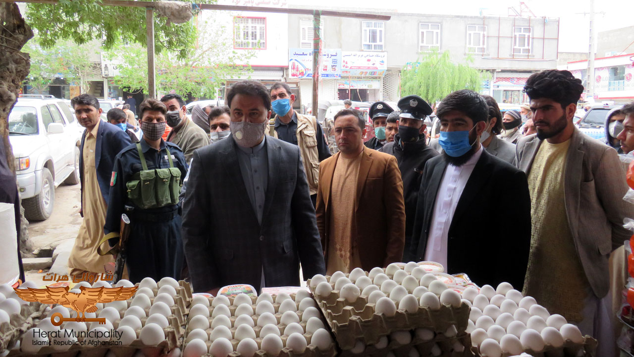 Investigations of guilds and businessmen of urban areas by the Anti-Hoarding Committee of Herat Municipality