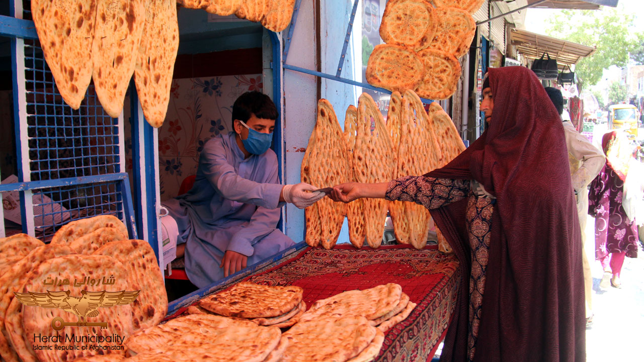 Distribution of bread to the deserving through the news of 15 districts of Herat city