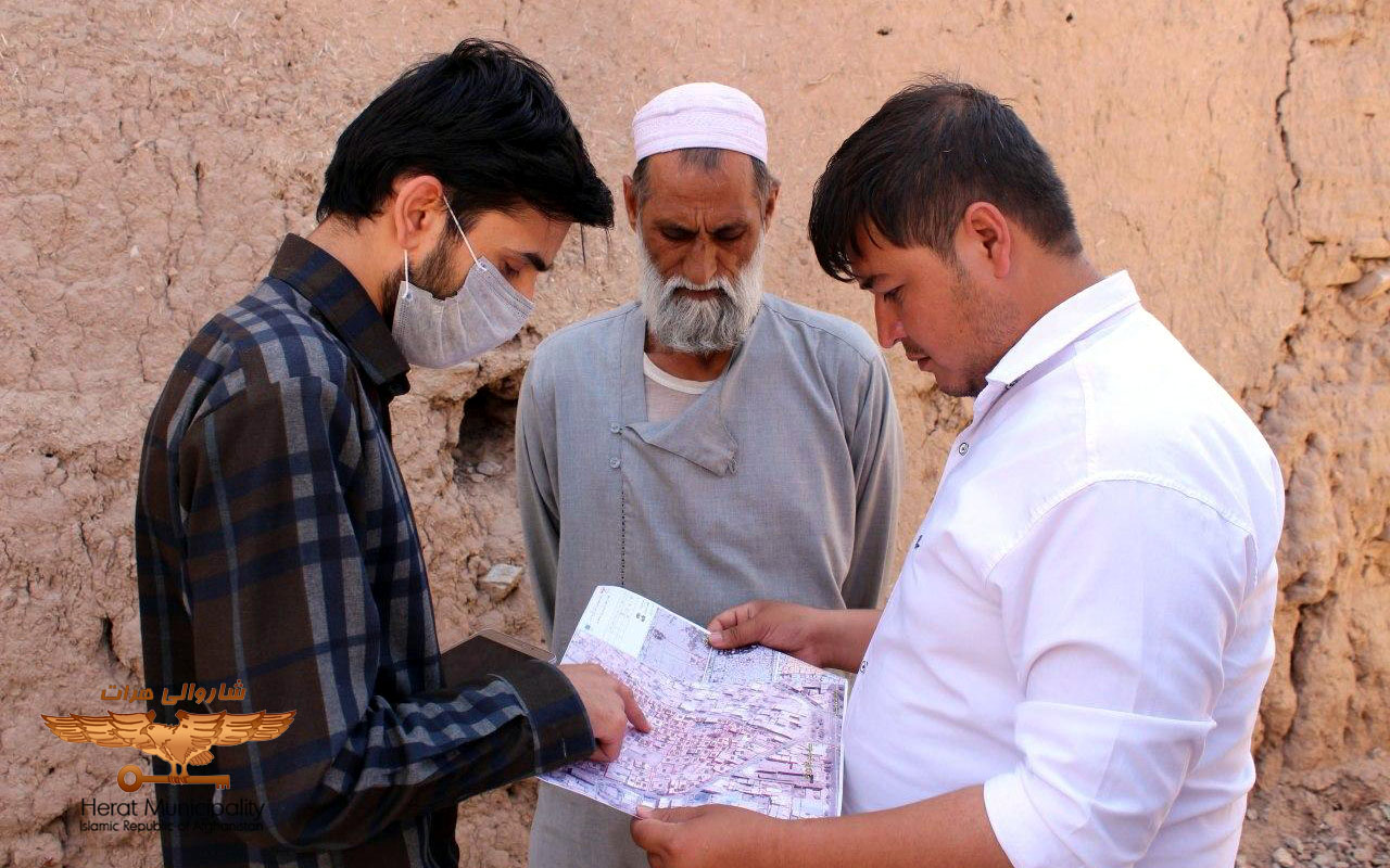 Survey of places in the fourth district of Herat city