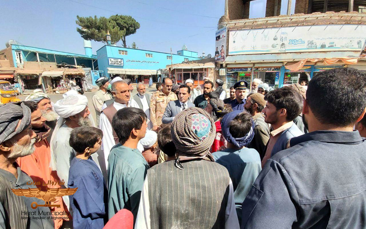 The process of regulating the market affairs of the crowded bridge of Herat city