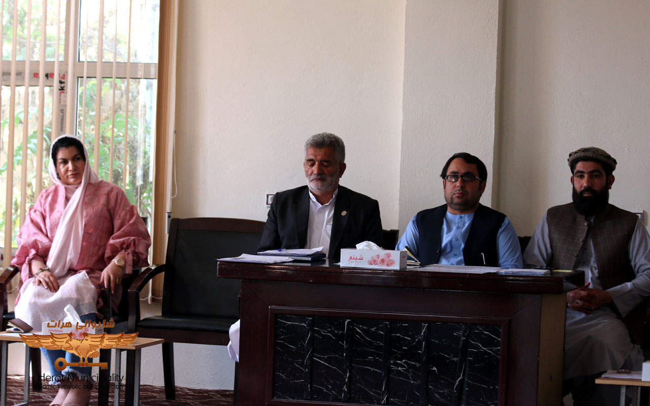 Establishment of eight working committees in the fourth round of the Herat Municipal Advisory Board