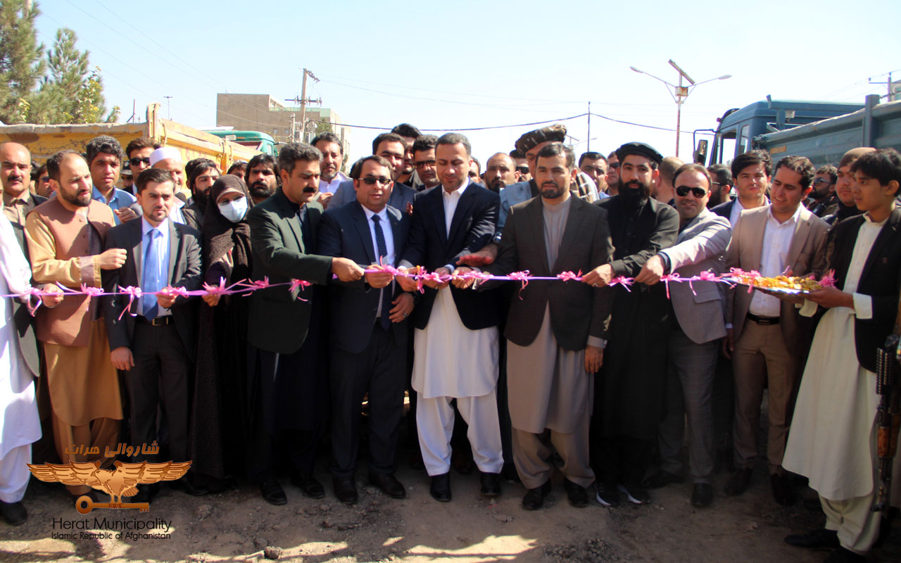 Inauguration of asphalt projects on Kandahar Darb road