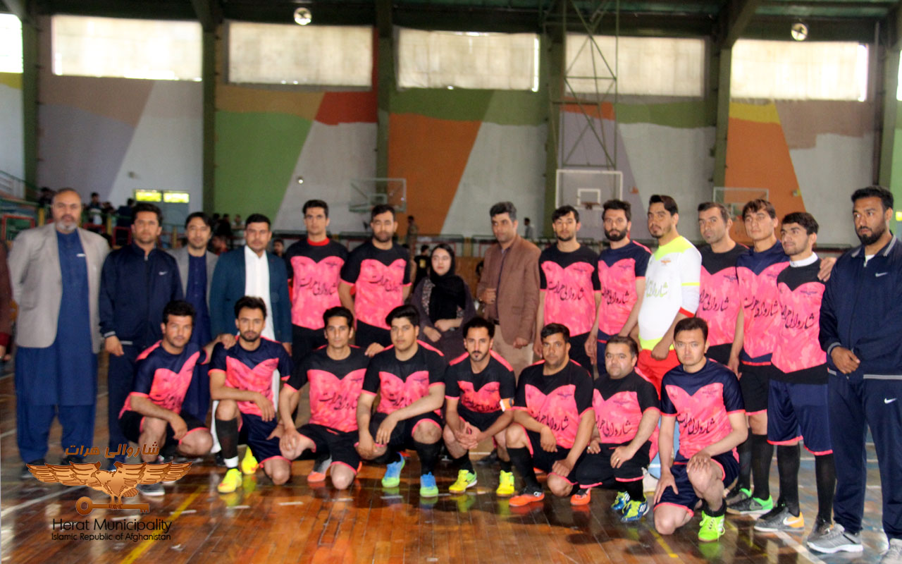 Herat Municipality futsal team won against the provincial official