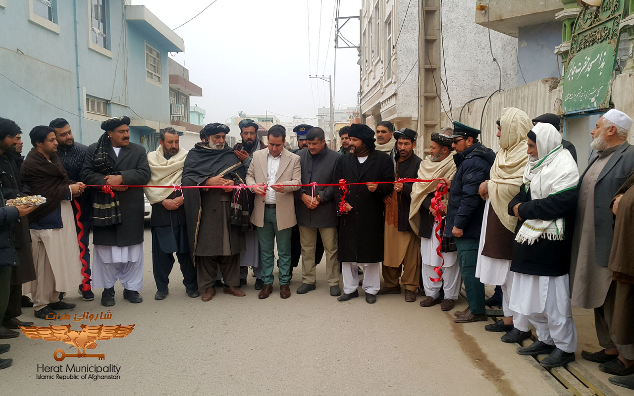 Inauguration of a 220-meter canal construction project in Shirzai alley, 8th district of the city