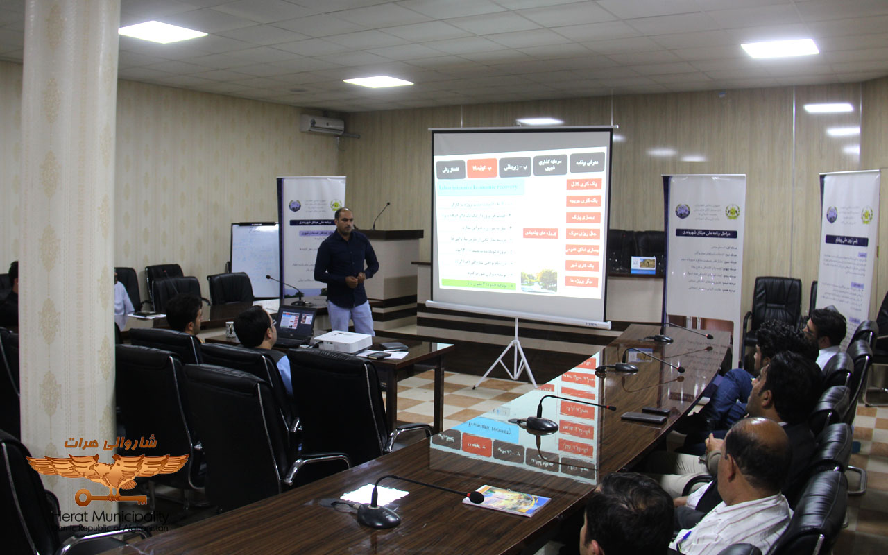 Introducing the Urban Investment Program (CIP) to the officials and engineers of the Technical and Professional Services Department of Herat Municipality