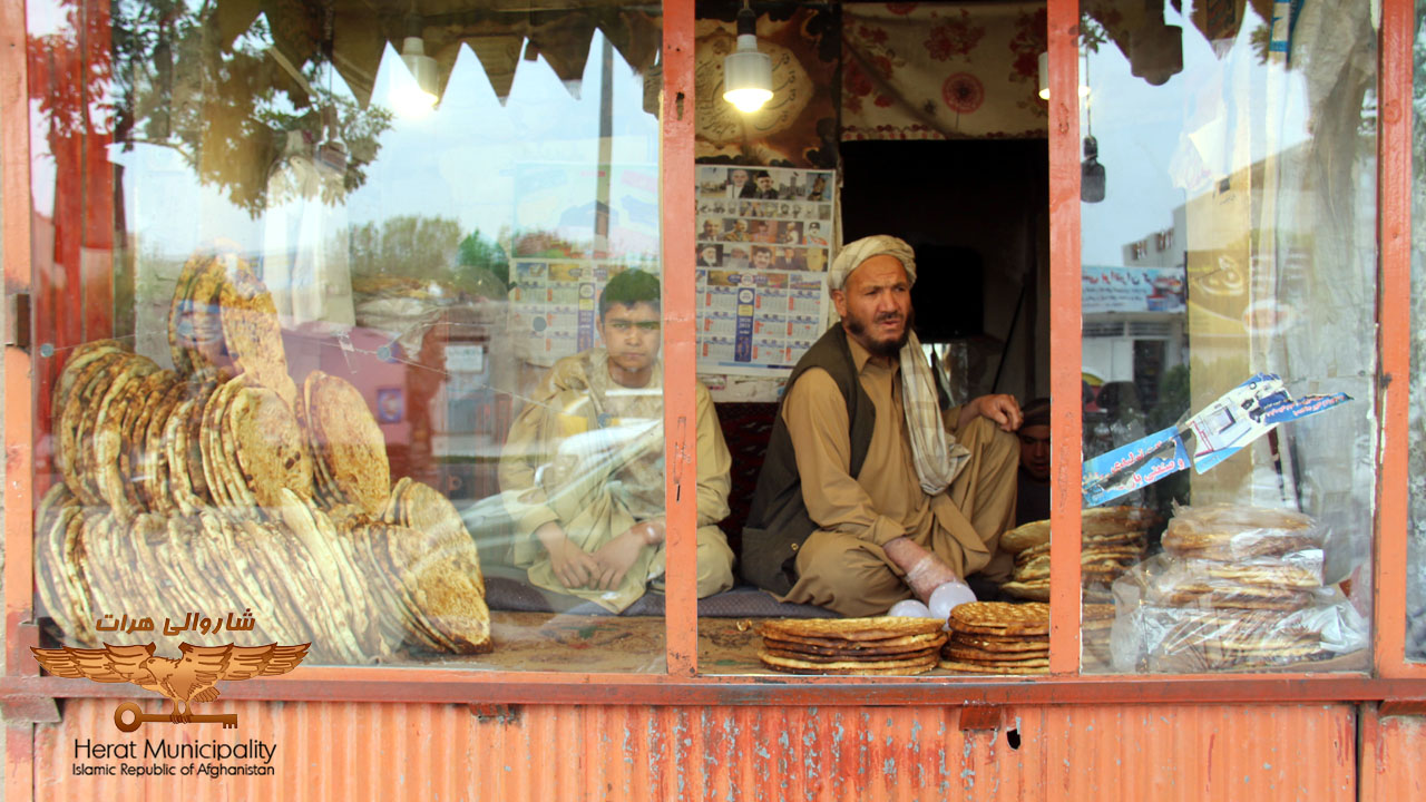 بازدید و نظارت از فعالیت‌های خبازی‌های نواحی مختلف شهر از سوی شاروال هرات