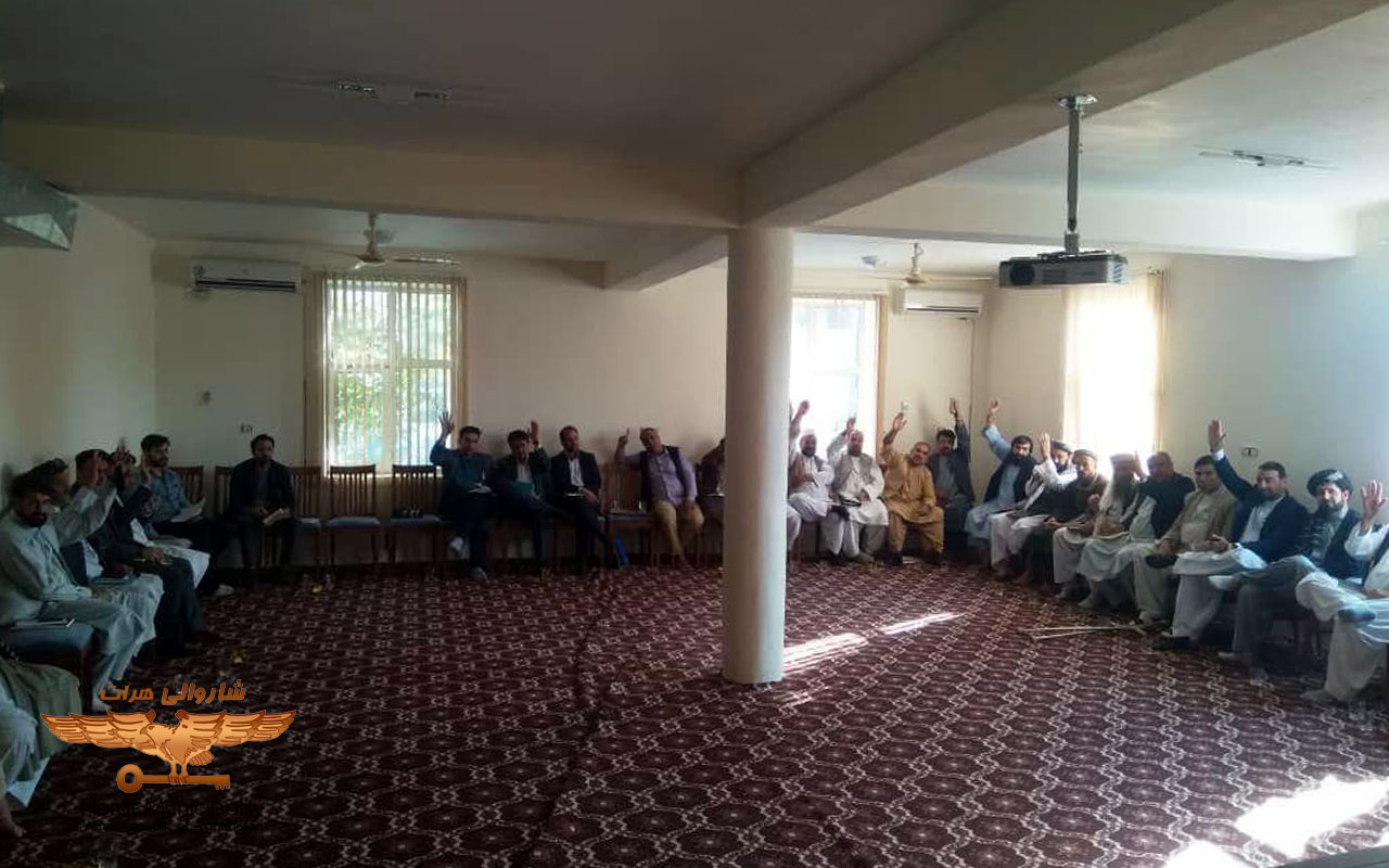 Establishment of eight working committees in the fourth round of the Herat Municipal Advisory Board