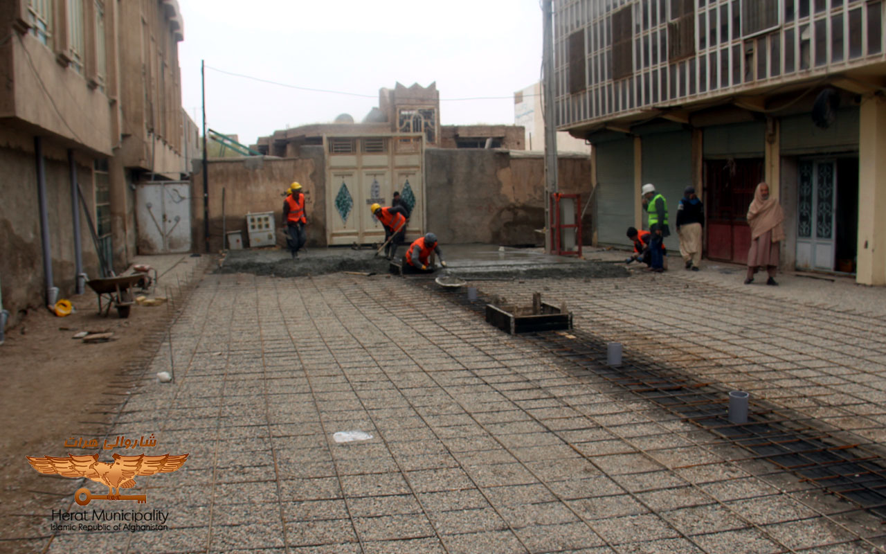 Inauguration of concretization work in Hammam alley, located near Eidgah road