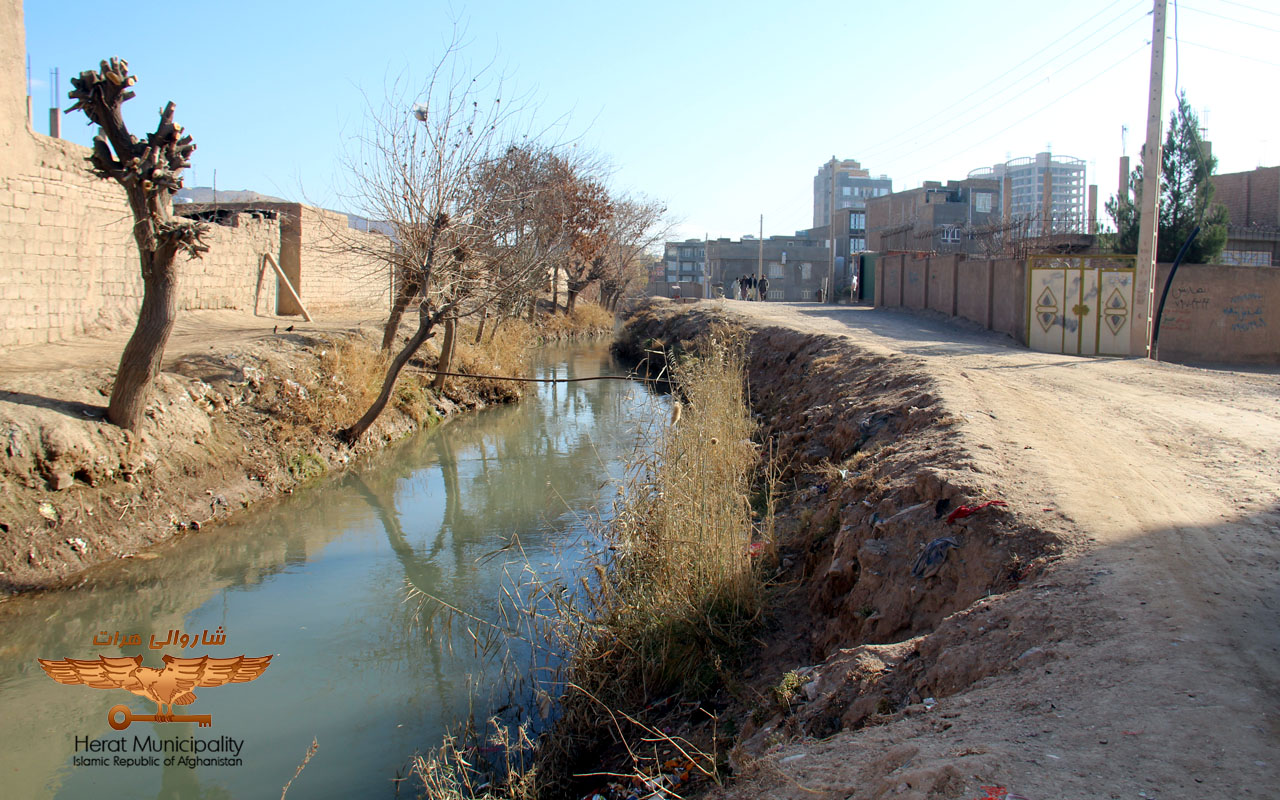 Inauguration of the construction project of the retaining wall in the 5th district of Herat city