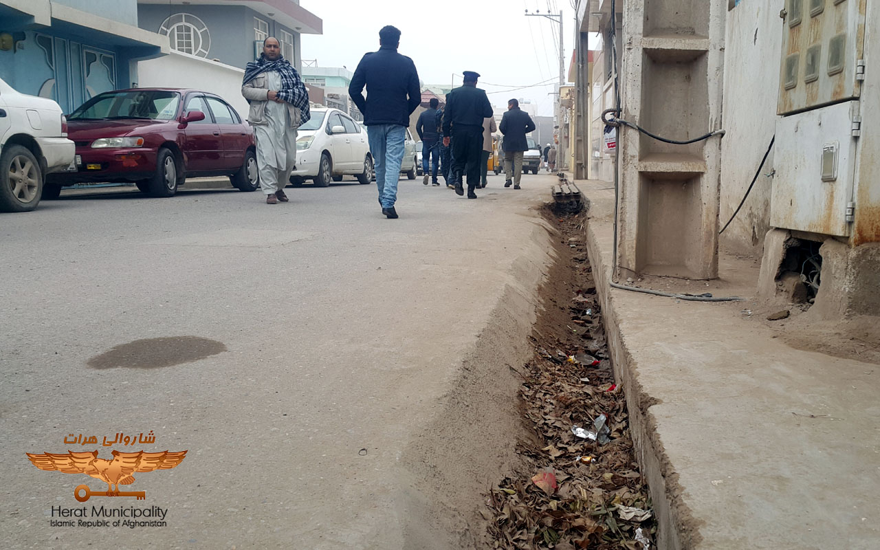 Inauguration of a 220-meter canal construction project in Shirzai alley, 8th district of the city