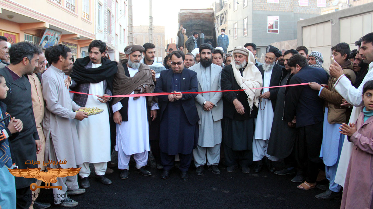 Sixth District Union Asphalt Project Opened by Herat Mayor