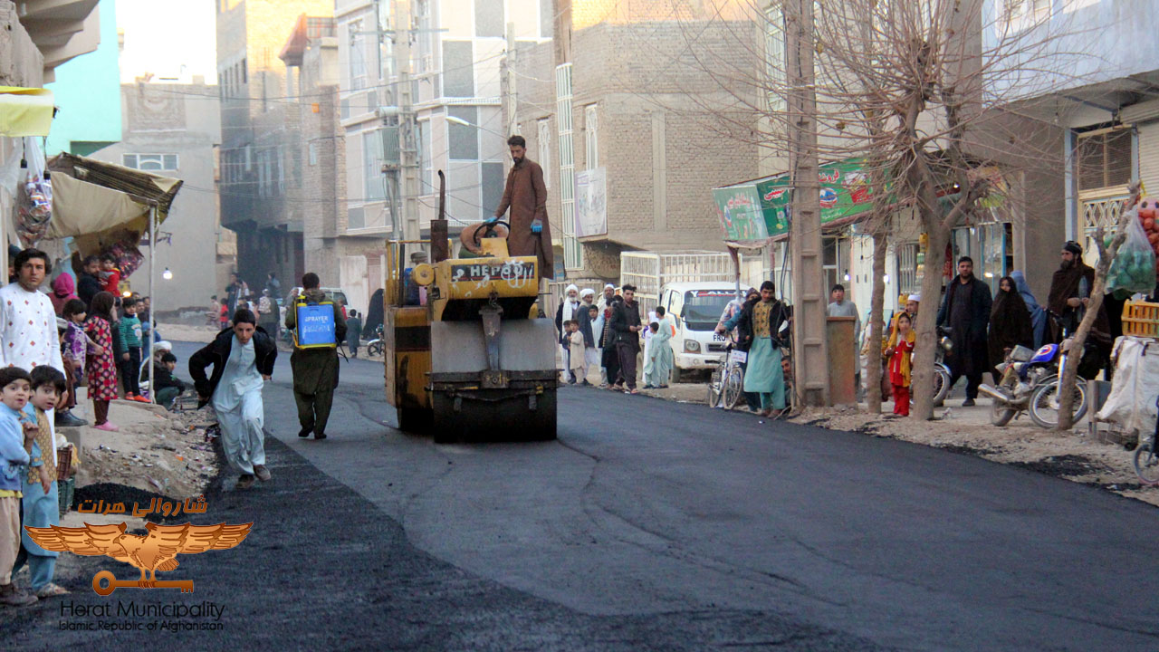 Sixth District Union Asphalt Project Opened by Herat Mayor