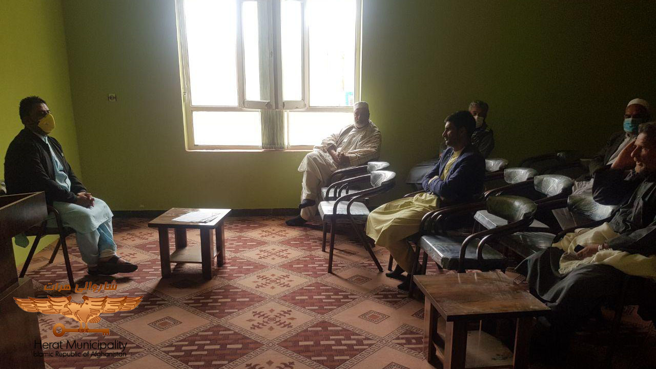 Measures taken by Herat Municipality's district administrations to control and prevent corona outbreaks