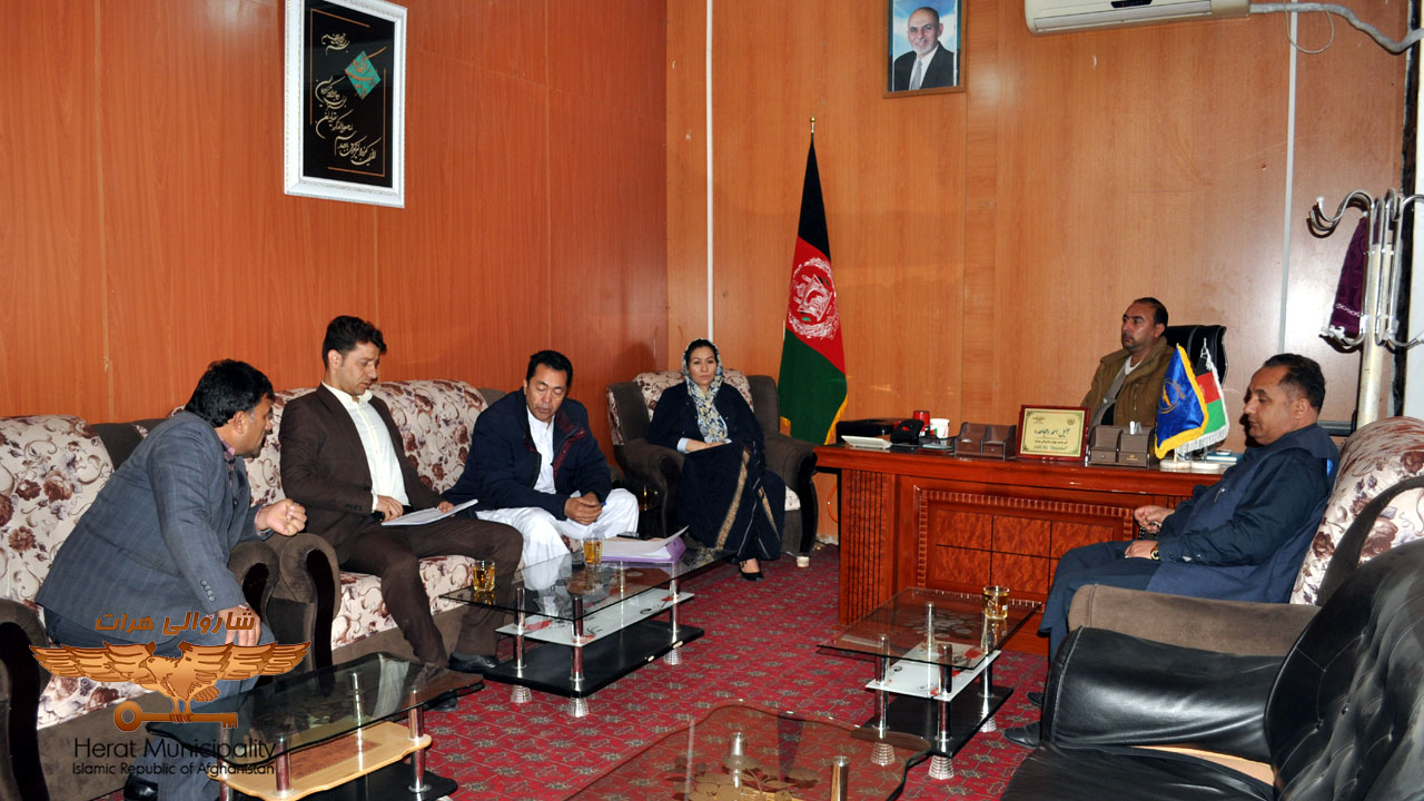 Herat Municipality leadership assesses performance, activities and expected revenue levels of urban areas