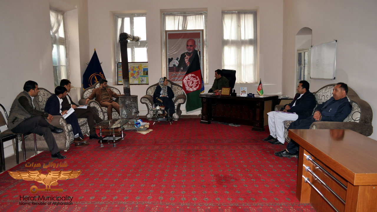 Herat Municipality leadership assesses performance, activities and expected revenue levels of urban areas