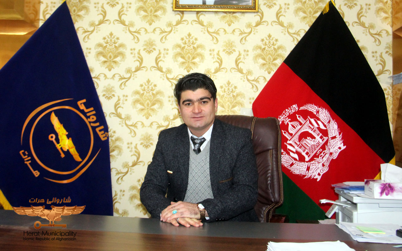 Introducing the new head of urban governance of Herat Municipality to his colleagues